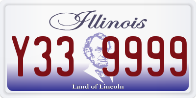 IL license plate Y339999