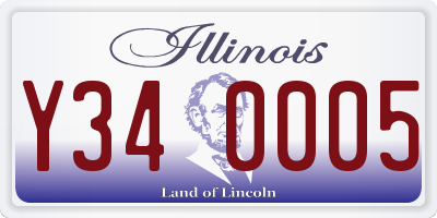 IL license plate Y340005