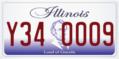 IL license plate Y340009