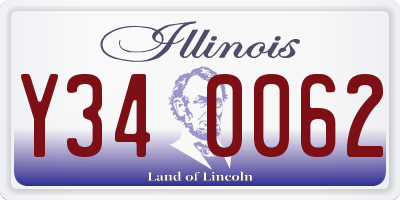 IL license plate Y340062