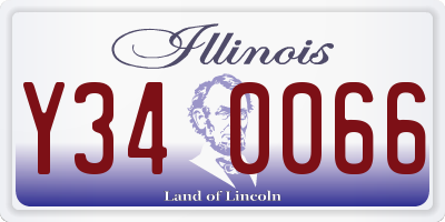 IL license plate Y340066