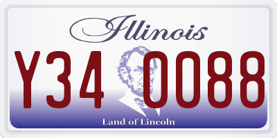 IL license plate Y340088