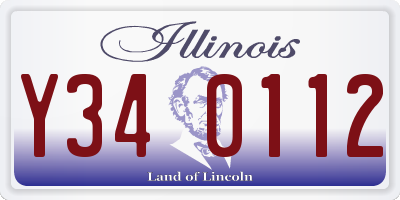 IL license plate Y340112