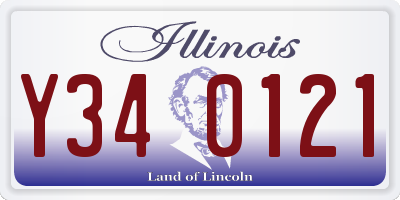IL license plate Y340121