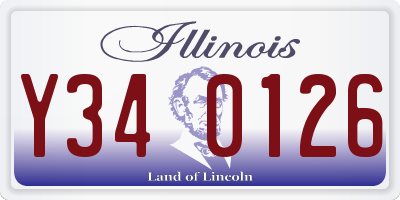 IL license plate Y340126