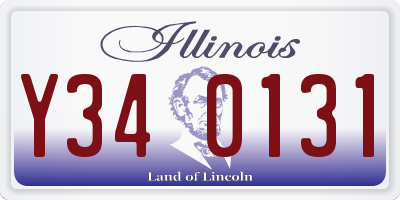 IL license plate Y340131