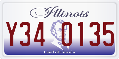 IL license plate Y340135