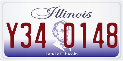 IL license plate Y340148