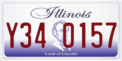 IL license plate Y340157