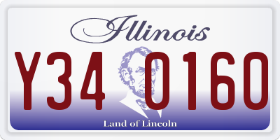 IL license plate Y340160