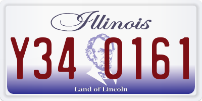 IL license plate Y340161