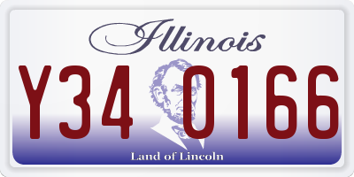 IL license plate Y340166