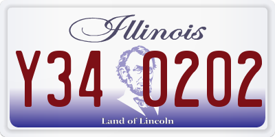 IL license plate Y340202