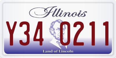 IL license plate Y340211