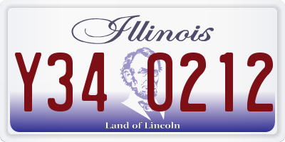 IL license plate Y340212