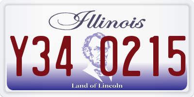 IL license plate Y340215