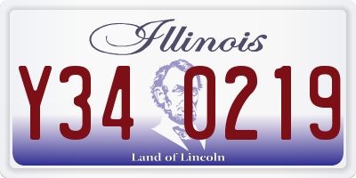IL license plate Y340219