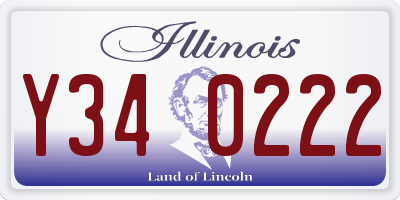 IL license plate Y340222