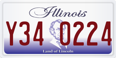 IL license plate Y340224