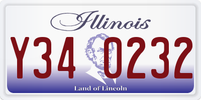 IL license plate Y340232