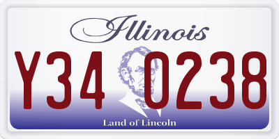 IL license plate Y340238