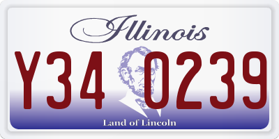 IL license plate Y340239