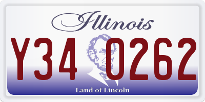 IL license plate Y340262