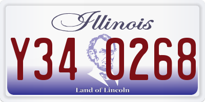 IL license plate Y340268