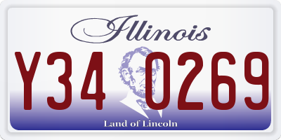 IL license plate Y340269