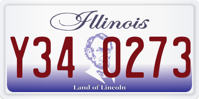 IL license plate Y340273