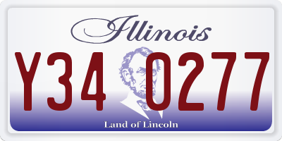 IL license plate Y340277