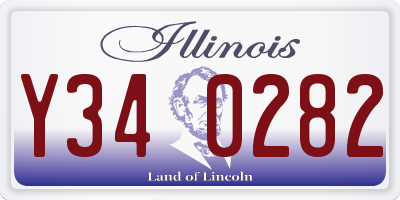 IL license plate Y340282