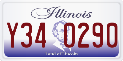 IL license plate Y340290