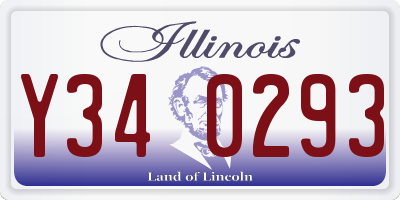 IL license plate Y340293