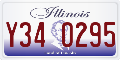 IL license plate Y340295