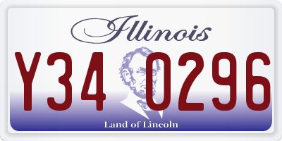 IL license plate Y340296