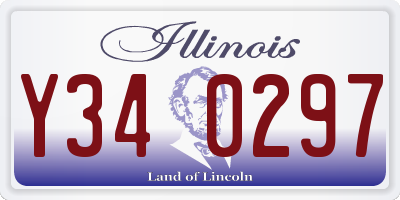 IL license plate Y340297