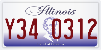 IL license plate Y340312