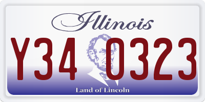 IL license plate Y340323