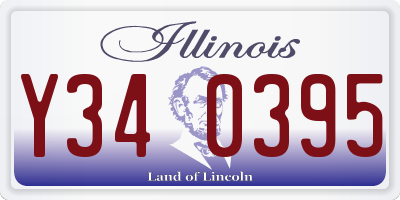 IL license plate Y340395