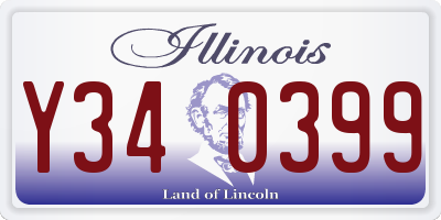 IL license plate Y340399