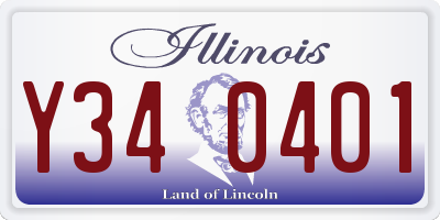IL license plate Y340401