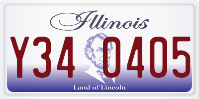 IL license plate Y340405