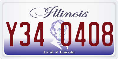 IL license plate Y340408