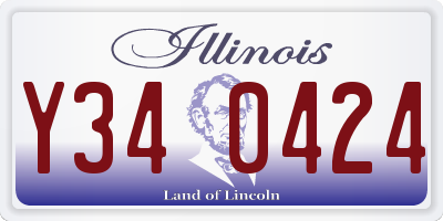 IL license plate Y340424