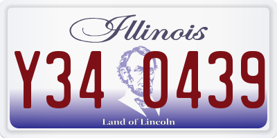 IL license plate Y340439