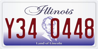 IL license plate Y340448