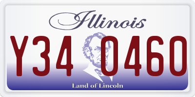 IL license plate Y340460