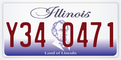 IL license plate Y340471