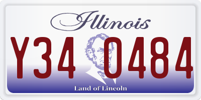 IL license plate Y340484